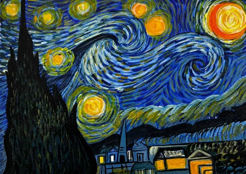 Famous Starry nights by Van gogh